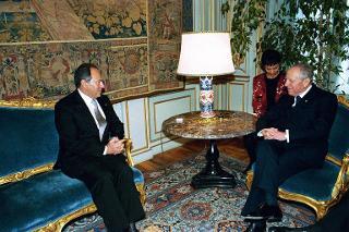 Incontro con il Sig. Emil Lahoud, Presidente della Repubblica del Libano, Palazzo del Quirinale