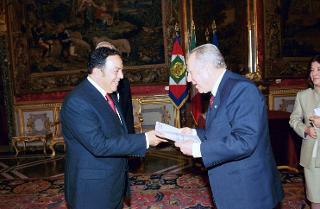 S.E. Sig. Mokhtar Reguig, nuovo Ambasciatore dell'Algeria: presentazione delle Lettere credenziali, Palazzo del Quirinale