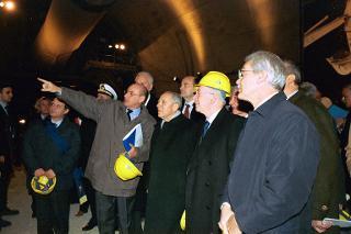 Intervento del Presidente della Repubblica alla cerimonia di abbattimento del diaframma nella galleria ferroviaria di Vaglia (FI)