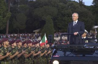 Intervento del Presidente della Repubblica in Piazza di Siena a Roma alla celebrazione del 187° anniversario di fondazione dell'Arma dei Carabinieri