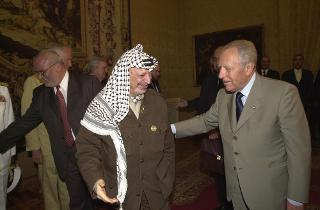 Incontro con il Presidente dell'Autorità Nazionale Palestinese, S.E. il Signor Yasser Arafat
