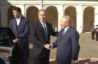 Visita ufficiale del Presidente degli Stati Uniti d'America e della Signora Bush