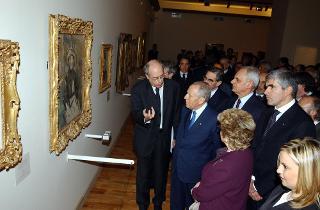 Visita del Presidente della Repubblica in anteprima alla mostra &quot;Cezanne il Padre dei Moderni&quot; allestita nel Complesso del Vittoriano