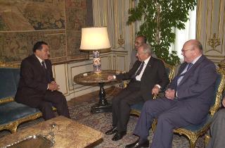 Incontro con il Presidente della Repubblica Araba d'Egitto, Hosny Mubarak e successiva colazione