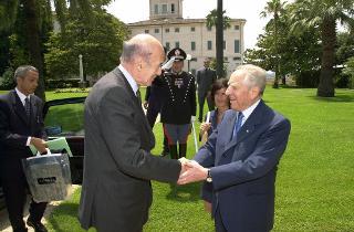 Incontro con l'ex Presidente della Repubblica Francese Valery Giscard D'Estaing