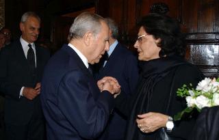 Omaggio alla salma del Presidente Emerito della Repubblica, Giovanni Leone, presso la Camera ardente allestita al Senato della Repubblica