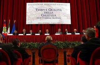Intervento del Presidente della Repubblica a Salerno per il XXVI Congresso Nazionale dell'Associazione Nazionale Magistrati sul tema &quot;Tempi e Qualità della Giustizia&quot;