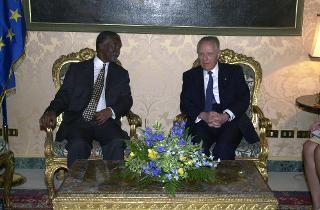 Incontro e successiva colazione in onore del Presidente della Repubblica del Sud Africa e della Signora Mbeki