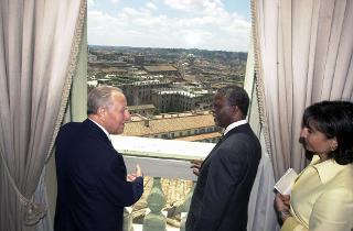 Incontro e successiva colazione in onore del Presidente della Repubblica del Sud Africa e della Signora Mbeki