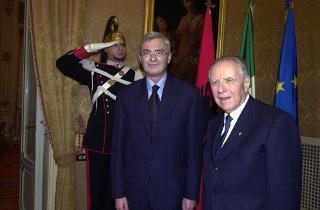 Incontro con il Presidente della Repubblica d'Albania, Rexhep Meidani