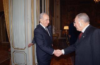 Incontro con Shimon Peres, Ministro degli Esteri dello Stato d'Israele