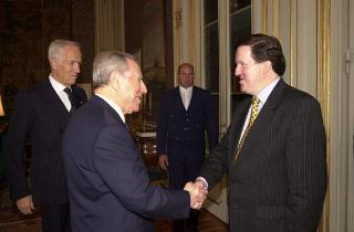 Il Presidente della Repubblica incontra George Robertson, Segretario generale della NATO