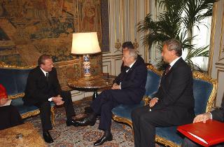 Incontro con il Presidente della Repubblica Slovacca, Rudolf Schuster