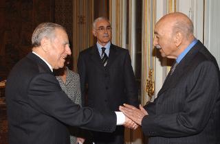 Incontro del Presidente della Repubblica con l'ex Re dell'Afghanistan Zahir Shah