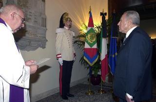 Deposizione di una corona d'alloro sulla lapide dei Caduti del Quirinale in occasione del Giorno dell'Unità Nazionale e della Festa delle Forze Armate
