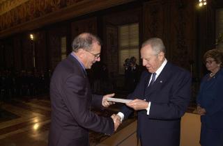Incontro del Presidente della Repubblica con gli esponenti del Centro Nazionale per la Bontà nella Scuola, il Comitato promotore ed i vincitori del 51° Premio "Livio Tempesta"