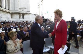 Intervento del Presidente della Repubblica al Complesso Monumentale del Vittoriano in occasione dell'apertura dell'anno scolastico 2002/2003