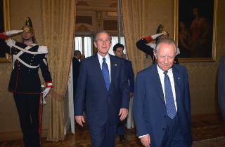 Incontro con il Presidente degli Stati Uniti d'America, George W. Bush