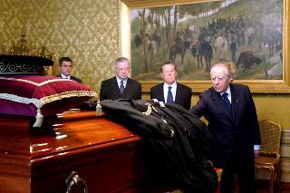 Omaggio del Presidente della Repubblica alla Salma del Presidente Emerito della Corte costituzionale, Vincenzo Caianiello