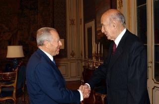 Incontro con il Presidente della Convenzione per il futuro dell'Europa, Valery Giscard d'Estaing