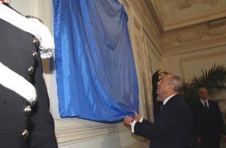 Intervento del Presidente della Repubblica alla cerimonia in ricordo di Giovanni Falcone, nel decimo anniversario della scomparsa, e scoprimento di una targa commemorativa del Magistrato