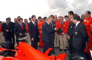 Incontro del Presidente della Repubblica con il Presidente, i piloti, i tecnici e le maestranze della Ferrari