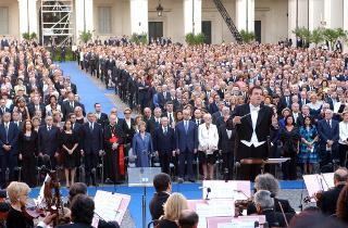Incontro del Presidente della Repubblica con le rappresentanze diplomatiche estere in occasione della Festa Nazionale della Repubblica e successivi concerto nel Cortile d'Onore e ricevimento nei Giardini
