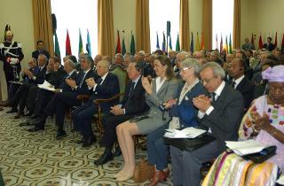 Intervento del Presidente della Repubblica alla celebrazione della "Giornata dell'Africa", in occasione del 39° anniversario della fondazione dell'Organizzazione dell'Unità Africana