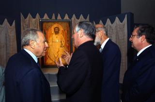 Il Presidente Ciampi in visita alla città di Padova osserva i capolavori di Giotto nella Cappella degli Scrovegni