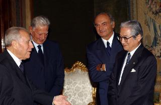 Incontro con le Personalità italiane e giapponesi che hanno contribuito alla rassegna &quot;Italia in Giappone 2001-2002&quot;