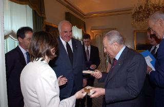 Incontro con l'ex Cancelliere della Repubblica Federale di Germania, Helmut Kohl