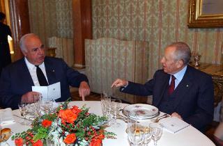 Incontro con l'ex Cancelliere della Repubblica Federale di Germania, Helmut Kohl