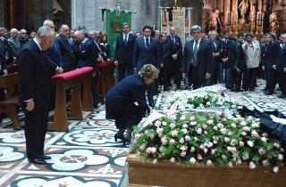 Intervento del Presidente della Repubblica a Milano ai funerali delle vittime dell'incidente al grattacielo Pirelli, sede della Regione Lombardia