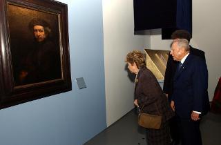 Visita in anteprima del Presidente della Repubblica alla mostra "Rembrandt. Dipinti, incisioni e riflessi sul '600 e '700 italiano"