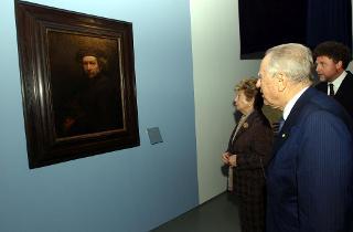 Visita in anteprima del Presidente della Repubblica alla mostra "Rembrandt. Dipinti, incisioni e riflessi sul '600 e '700 italiano"