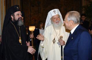 Incontro con il Patriarca della Chiesa Ortodossa Romena, Sua Beatitudine Teoctist