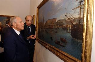 Visita del Presidente della Repubblica alla Mostra &quot;Gaspare Vanvitelli e le origini del vedutismo&quot; (Roma, Chiostro del Bramante)