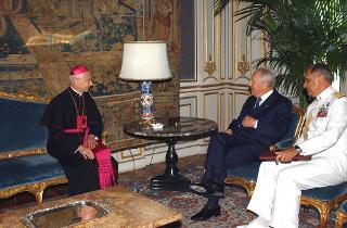 Incontro con Angelo Bagnasco, Arcivescovo di Pesaro, nuovo Ordinario Militare per l'Italia