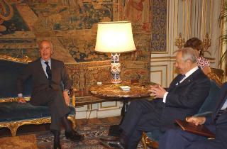 Incontro con Edouard Balladur, Presidente della Commissione Esteri dell'Assemblea Nazionale Francese