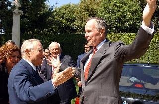 Incontro del Presidente della Repubblica con George Bush