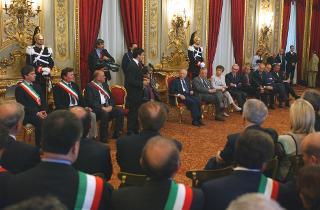 Incontro del Presidente della Repubblica con una rappresentanza di Sindaci dei Piccoli Comuni d'Italia