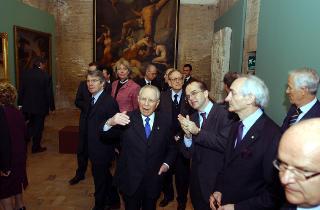 Visita del Presidente della Repubblica presso Villa Medici alla Mostra &quot;Da Ingres a Degas. Gli artisti francesi a Roma&quot;