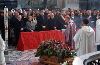 Intervento del Presidente della Repubblica nella Basilica di San Giovanni in Laterano per i funerali di Alberto Sordi