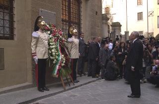 Intervento del Presidente della Repubblica a Firenze per la cerimonia commemorativa del X anniversario dell'attentato di Via dei Georgofili