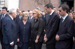 Intervento del Presidente della Repubblica ai funerali del Dott. Fernando Masone, Segretario generale del Cesis