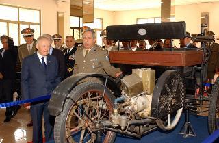 Visita del Presidente della Repubblica al Museo Storico della Motorizzazione Militare