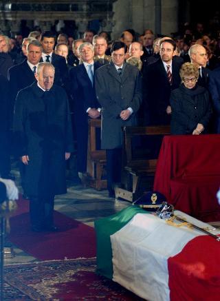 Intervento del Presidente della Repubblica ad Arezzo ai funerali del Soprintendente della Polizia di Stato Emanuele Petri