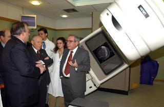 Visita del Presidente della Repubblica al Reparto di Radioterapia Oncologica dell'Istituto Regina Elena