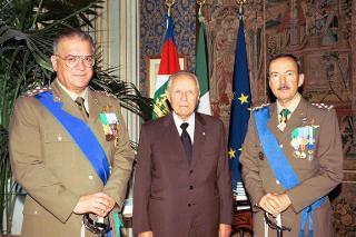 Incontro con Gianfranco Ottogalli e Giulio Fraticelli, rispettivamente Capo di Stato Maggiore dell'Esercito uscente ed entrante
