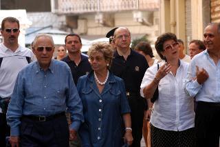 Il Presidente Ciampi in vacanza in Sardegna a La Maddalena